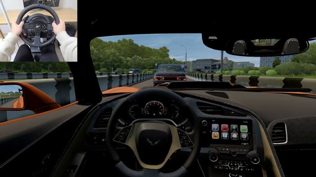 City Car Driving - 2019 Chevrolet Corvette ZR1 [Steering Wheel Gameplay] смотреть онлайн