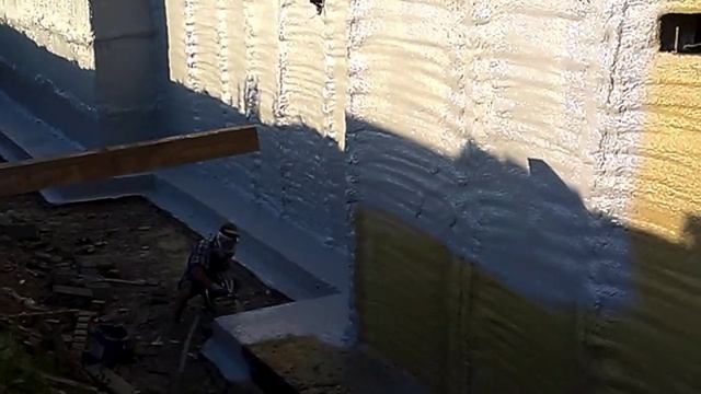 Гидроизоляция фундамента напыляемой полимочевиной смотреть онлайн