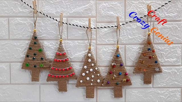 DIY 6 Christmas Decoration idea with jute | Best out of waste Low budget Christmas craft idea?20 смотреть онлайн