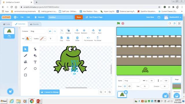 Code Frogger game in Scratch 1 of 4 смотреть онлайн