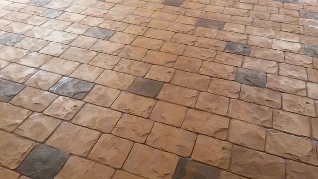 ПЕЧАТНЫЙ БЕТОН, дорожки , оформление улицы города. работа мастера Сергей Дедух. смотреть онлайн