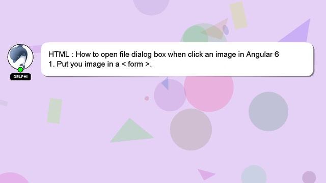 HTML : How to open file dialog box when click an image in Angular 6 смотреть онлайн