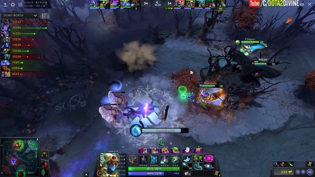 STILL IMBA 1 Sec Purifying Flames - MIRACLE [Oracle] Broken Hero Dota 2 gameplay смотреть онлайн