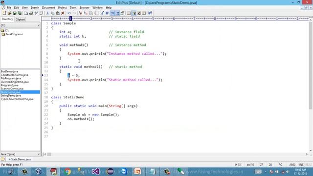 12 Static vs Instance Members смотреть онлайн