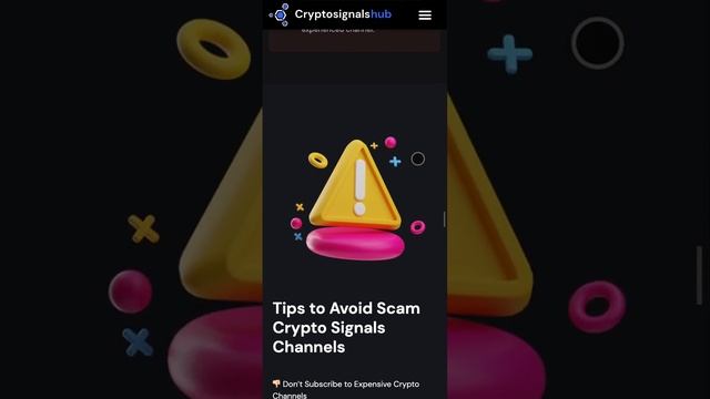 WordPress website "Crypto Signals Hub" (Adaptive design example#1) смотреть онлайн