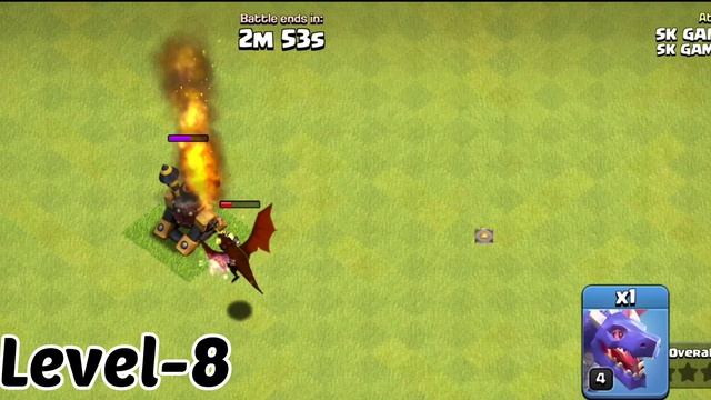 Every Level Dragon vs Every Level Air Defence / Clash Of Clan смотреть онлайн