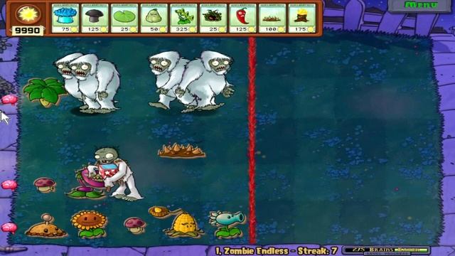 Plants vs Zombies | Puzzle 999 Yeti Zombies | i Zombie Endless | Eat Brains смотреть онлайн