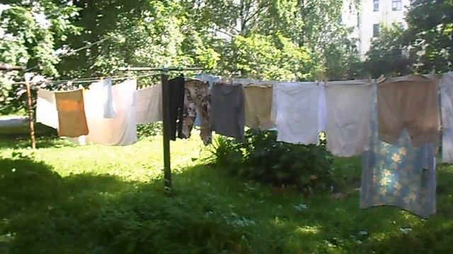 Сушим бельё дедовским способом! #ГужевTV