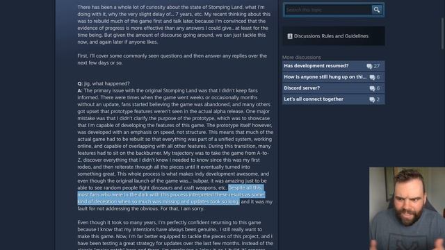 THE STOMPING LAND IS BACK!? The First Dinosaur Gaming Drama Revisited смотреть онлайн