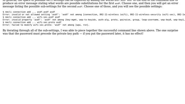 Unix & Linux: How to connect to an 802.1x wireless network via nmcli? (4 Solutions!!) смотреть онлайн