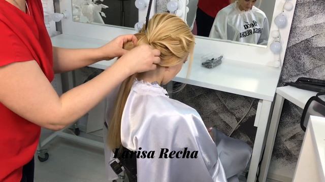 Красивая прическа от Ларисы Реча смотреть онлайн