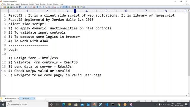 REACT JS tutorials || Demo - 1 || by Mr. Swamy Naidu On 15-03-2021 @9PM IST смотреть онлайн