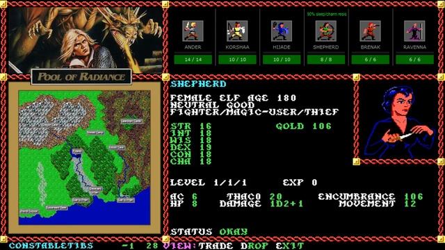 Pool of Radiance [Gold Box SSI] (Part 1) смотреть онлайн