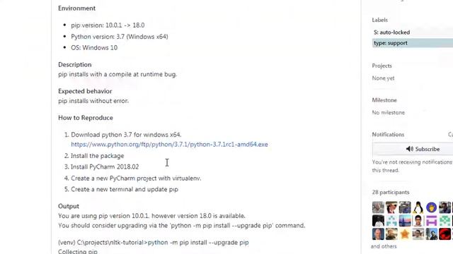 Pip AttributeError: 'NoneType' object has no attribute 'bytes' смотреть онлайн