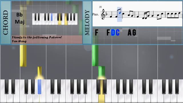 How to play Friends 朋友 by Wakin Chau 周華健 on Piano (Tutorial) смотреть онлайн