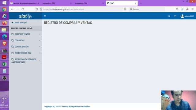Registro de Compras y Ventas (RCV) Iva sin movimiento por el aplicativo SIAT смотреть онлайн