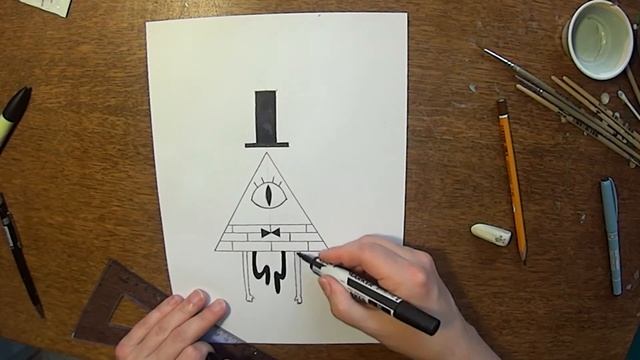 Гравити Фолз.Как рисовать Билла Сайфера.How to draw Bill.Gravity Falls. смотреть онлайн