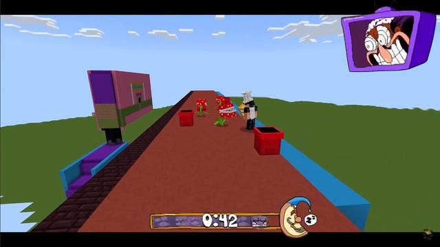 Pizza Tower VS Super Mario Movie [Minecraft PE]
