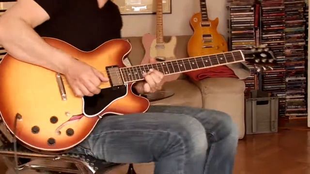 2009 Gibson ES-335 Dot Reissue, lightburst Part2 смотреть онлайн
