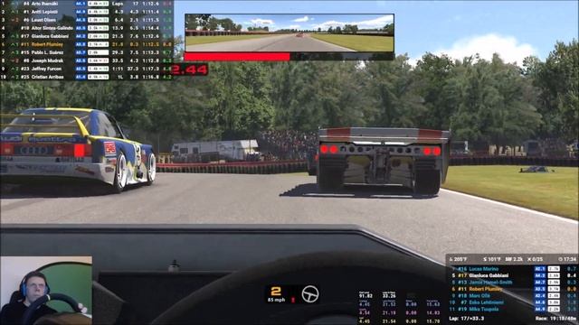 Race long battle - Kamel GT Nissan GTP at Mid Ohio смотреть онлайн