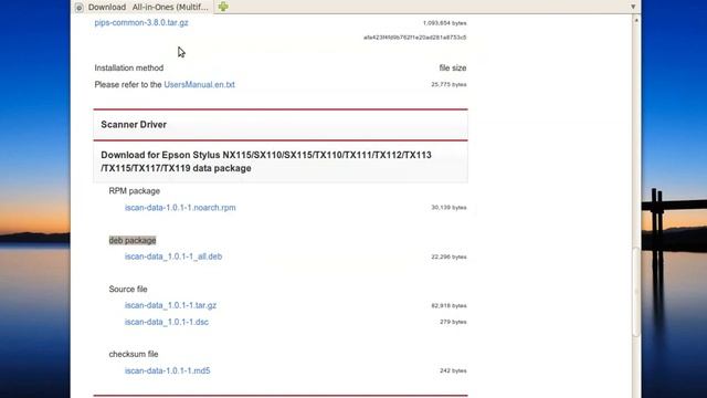 How to install EPSON TX series scanner / printer driver in Linux смотреть онлайн