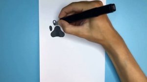 Как нарисовать след лап / Следы лап / Рисунки для детей