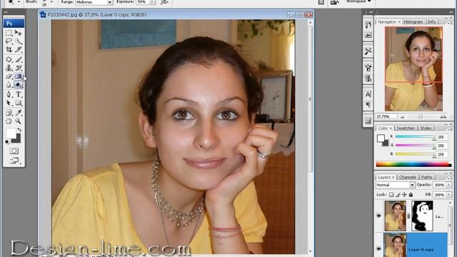 Экспресс макияж в Photoshop смотреть онлайн