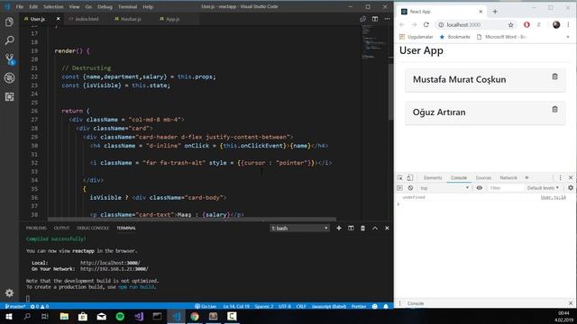 React Dersleri 16 - React Eventler смотреть онлайн