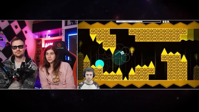 Трудовик заставил проходить марафон инсейн и хард демонов в Geometry Dash / Реакция на Titan Channe смотреть онлайн