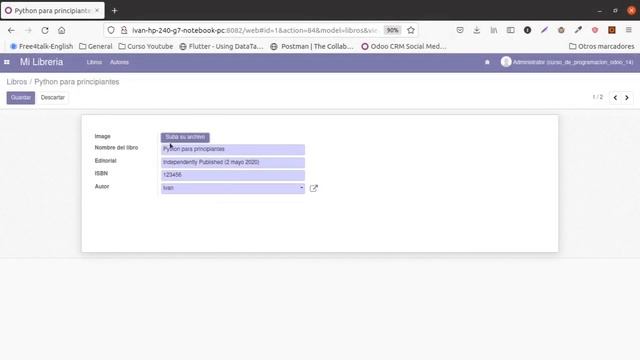 Curso de programacion odoo 14 Part 13 Imagen Avatar смотреть онлайн
