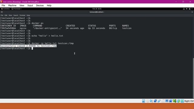 Copy data to a running docker container from host or vice versa смотреть онлайн