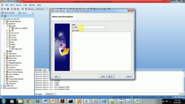 Importing Source Data structure in Oracle Flat File Module Part 8 смотреть онлайн