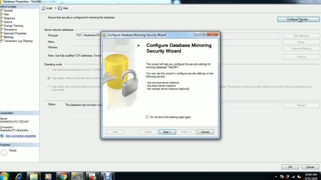 SQL Server Database Mirroring Configuration Step by Step|| Live Failover Testing. смотреть онлайн