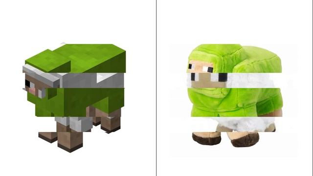 Мягкие игрушки Майнкрафт Minecraft vs Real life смотреть онлайн