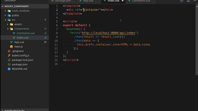 Vue: Mount a component programmatically (4 lines of code) смотреть онлайн