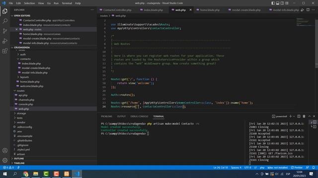 ✅CRUD EN LARAVEL Y MYSQL DESDE CERO - COMPLETO 2023 смотреть онлайн