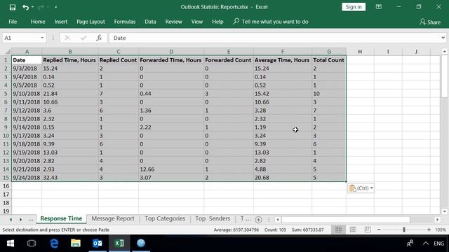 Get Report on Outlook Message Response Time смотреть онлайн