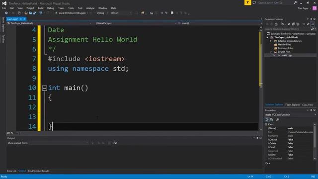 Creating a Program in Visual Studio смотреть онлайн