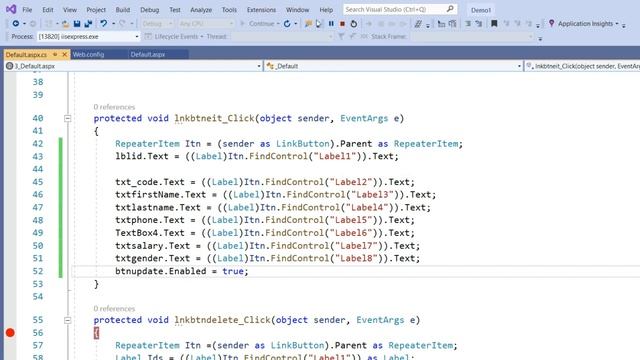 Edit Update Delete in Repeater With sql server net c# | Update row in Repeater смотреть онлайн