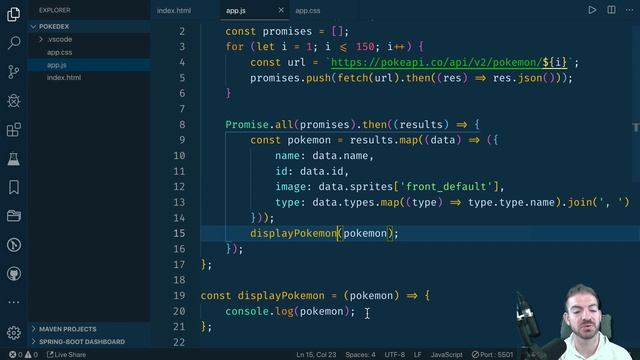 Build a Pokedex with Vanilla HTML, CSS, and JavaScript смотреть онлайн