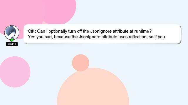 C# : Can I optionally turn off the JsonIgnore attribute at runtime? смотреть онлайн