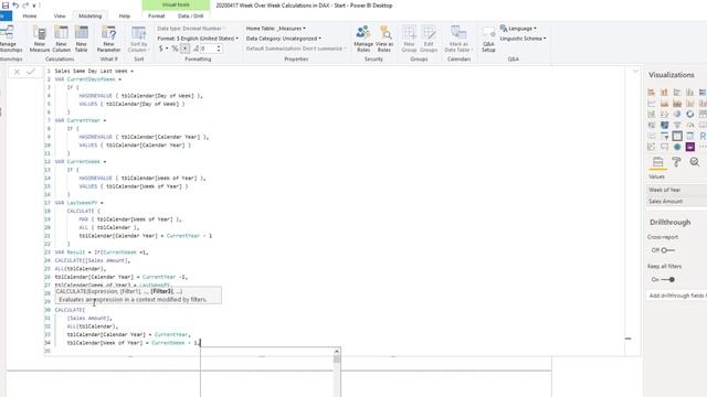 THE ULTIMATE GUIDE TO WEEKLY TIME INTELLIGENCE in Power BI смотреть онлайн