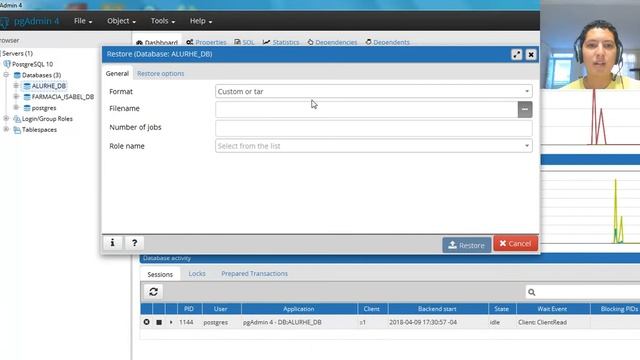 Restaurar una base de datos Postgresql - pgAdmin 4 смотреть онлайн
