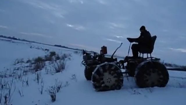 Самодельный. Полно приводный вездеход. с Двигателем от Мотоцикла Днепр. #2 смотреть онлайн