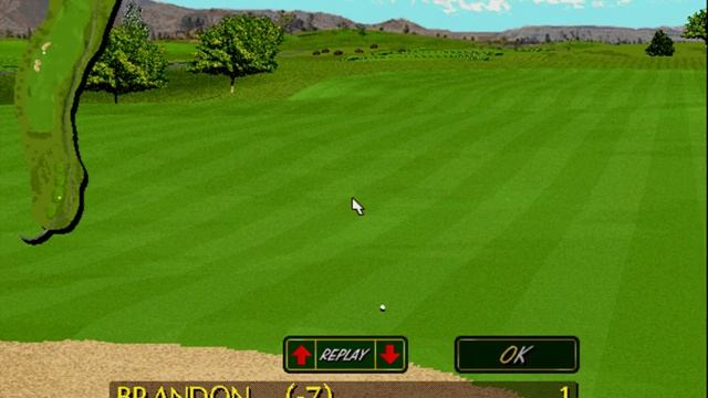 DOS - PGA Tour Golf 486 playthrough (1st course) смотреть онлайн