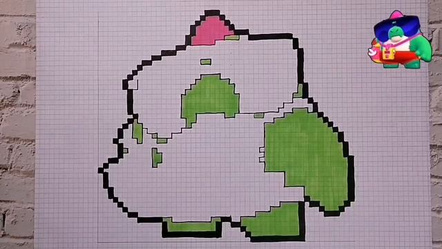 Как нарисовать Базза по клеточкам | Brawl Stars смотреть онлайн
