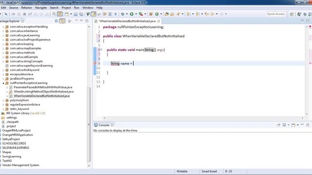 Why and Where Null Pointer Exception Occurs in Java смотреть онлайн