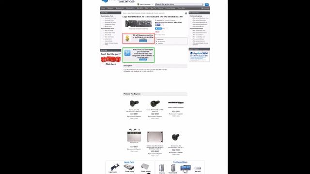 661 5797 Logic Board MacBook Air 13 inch Late 2010 2 13 GHz 820 2838 A A1369 смотреть онлайн