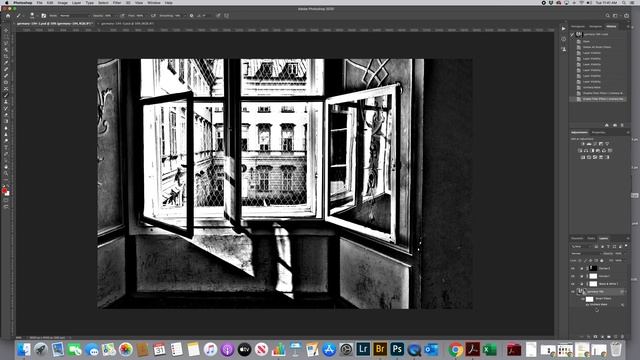 Using smart filters to add the unsharp mask in Photoshop смотреть онлайн