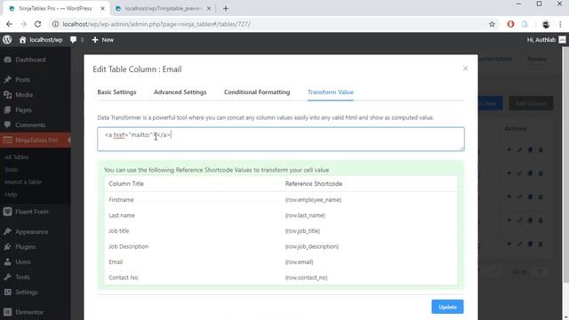 Transform WordPress Table Value and Make Cell Data Clickable Link (Value Transformation) смотреть онлайн